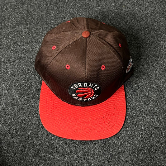 Toronto Raptors Flat Cap – Brown & Red