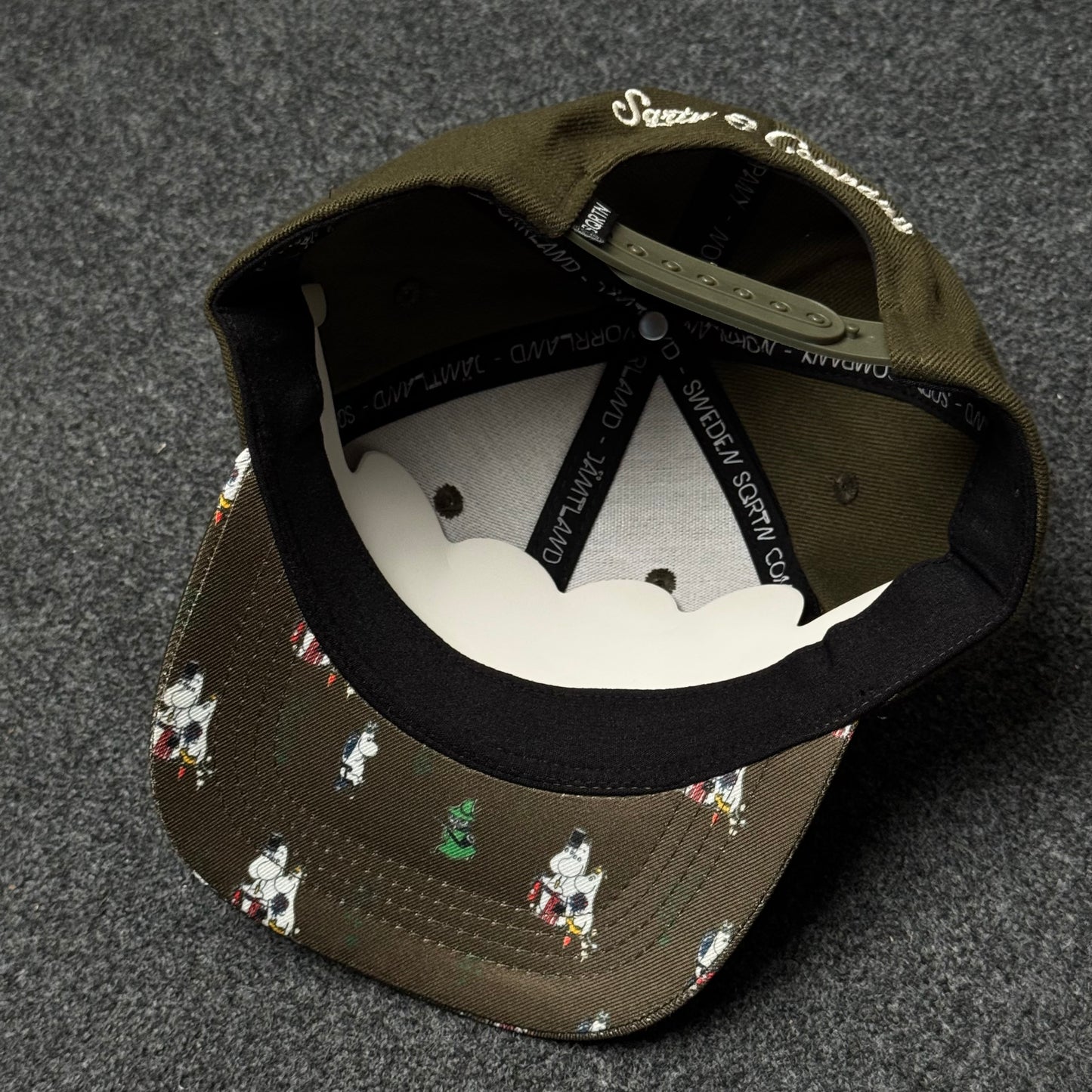 "The Great Norrland" SQRTN Moomin Collaboration Snapback Cap ( KIDS CAP AGE 6-18 )