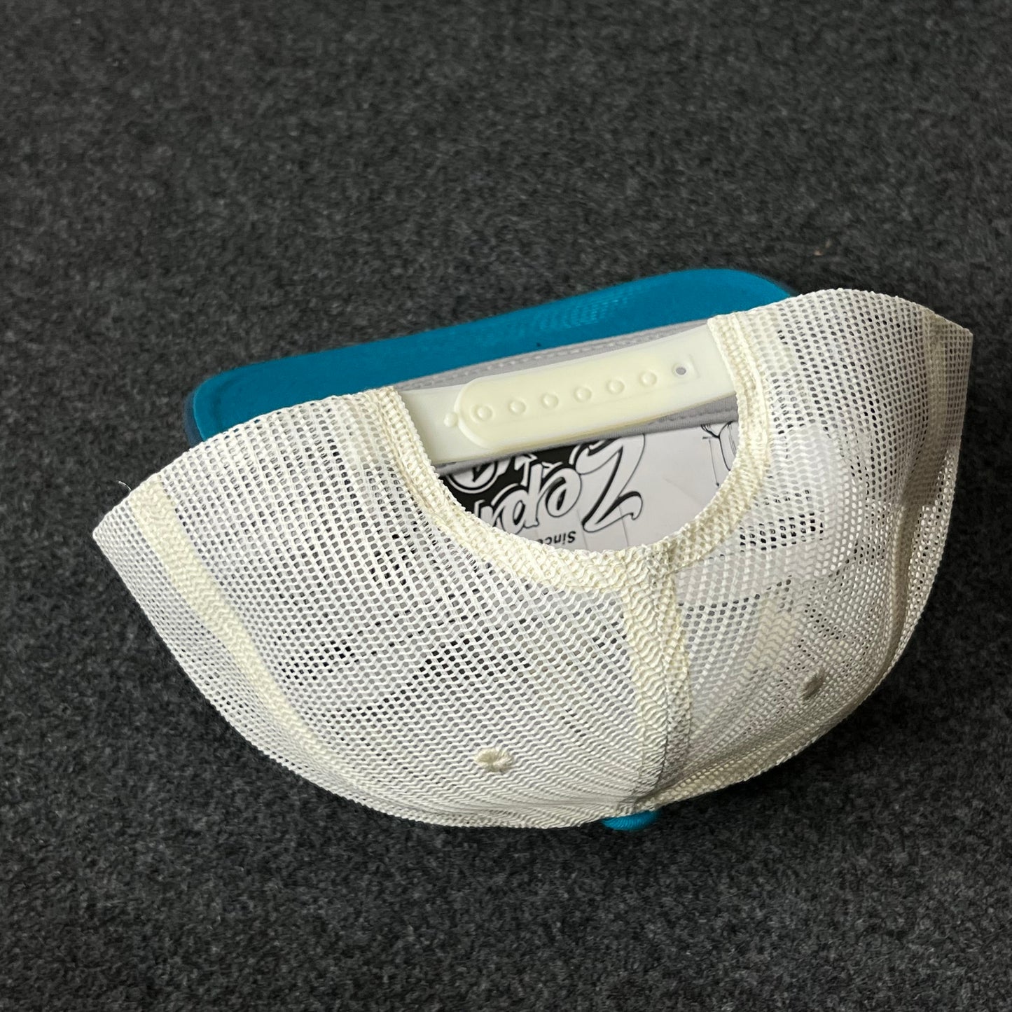 Capelli Sport Two-Tone Trucker Cap – Blue & White Mesh