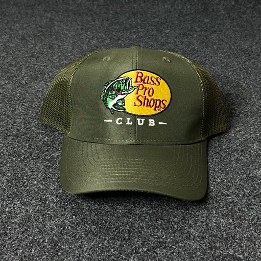 Bass Pro Shops Club Olive Mesh Cap