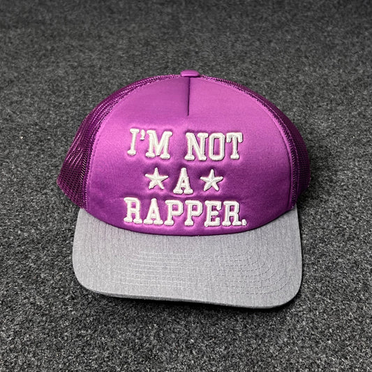 "I'm Not a Rapper" Trucker Hat (Black)