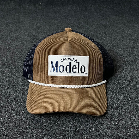 Cerveza Modelo Corduroy Rope Trucker Cap