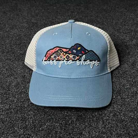 Georgia Mountains Sky-Blue Trucker Cap