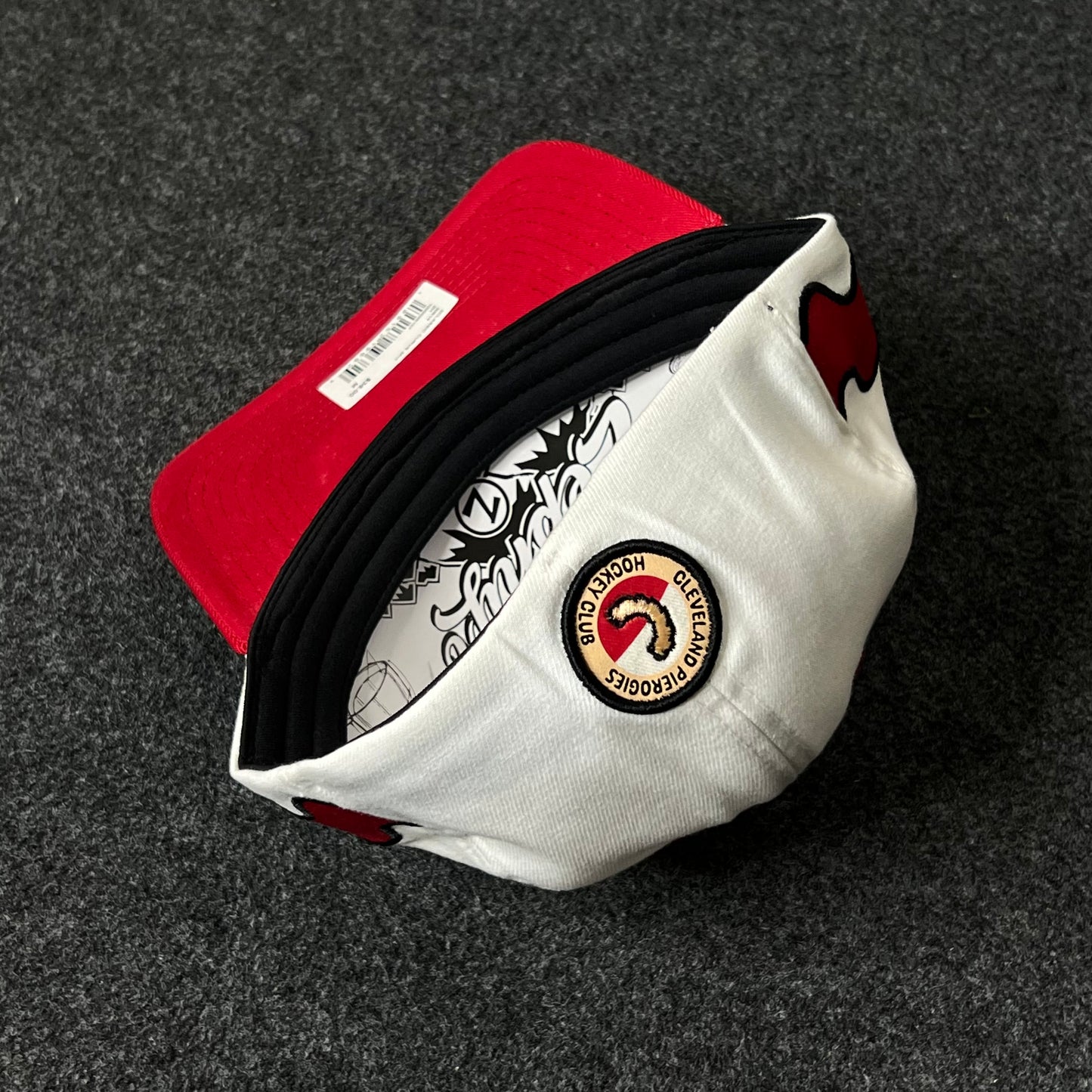 Capelli Sport Mascot Fitted Cap – White & Red ( M size )