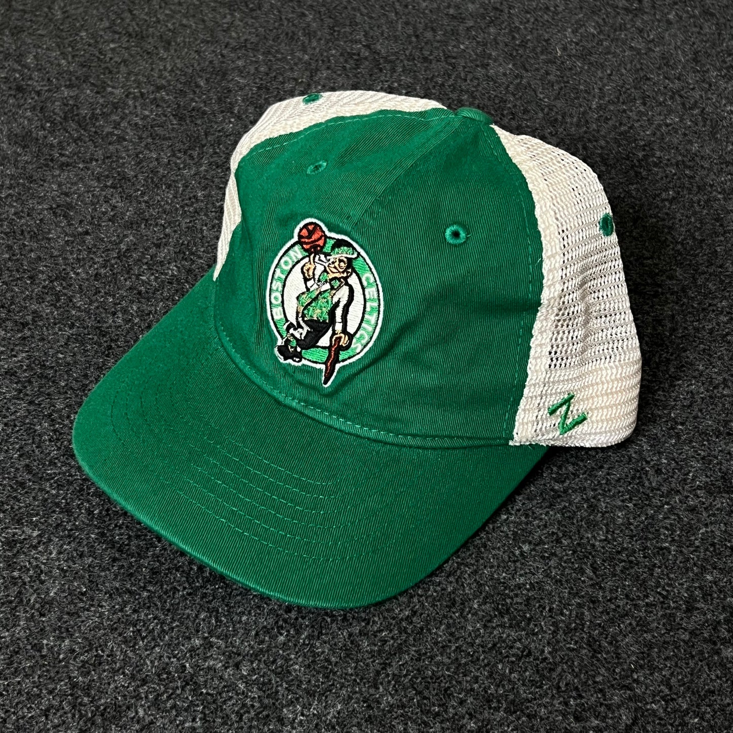 Boston Celtics Trucker Hat – Green & White Mesh Cap