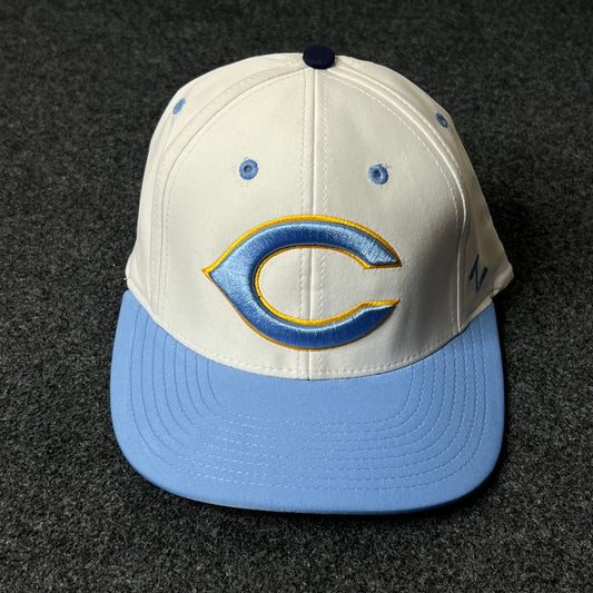 Capelli Sport “C” Fitted Cap – White, Sky Blue & Navy ( M size )