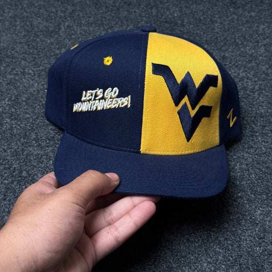 West Virginia "Mountaineer Splat" Zephyr Cap ( KIDS CAP AGE 6-18 )