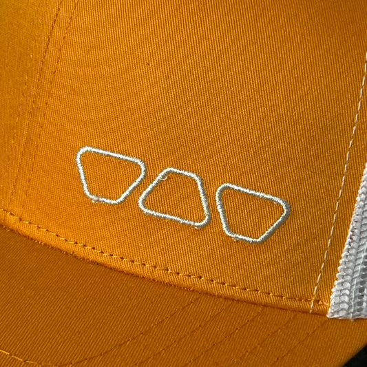 Golden Yellow Glasses Icon Trucker Cap