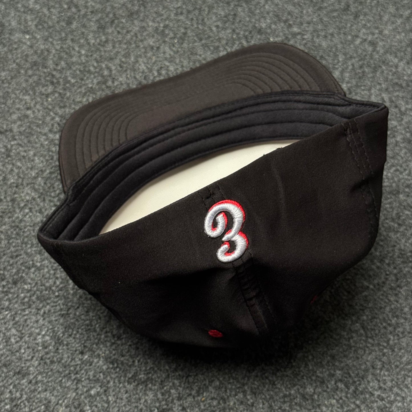 Texas Tech "Raider Red" Black/Red Sniper Pig Fitted Cap ( M Size )