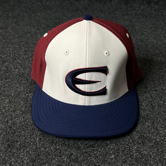 Capelli Sport “C” Fitted Cap – White, Maroon & Navy ( M size )