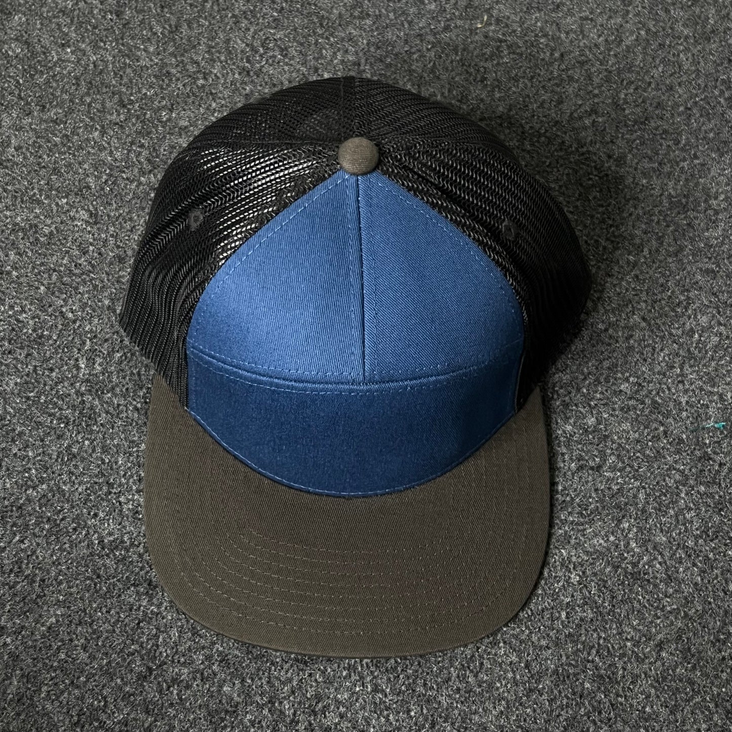 Capelli Sport Blank Trucker Cap – Blue & Black