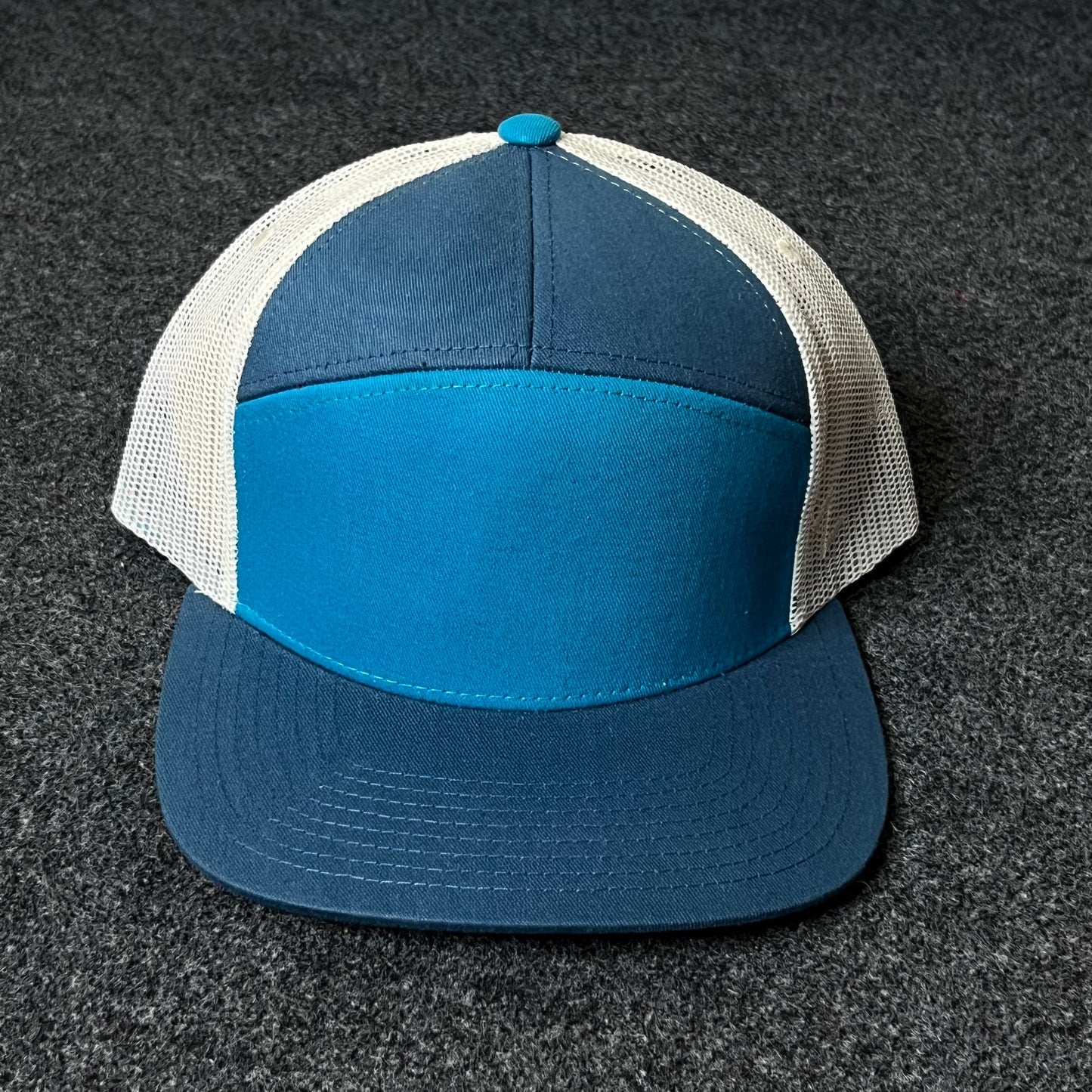 Capelli Sport Two-Tone Trucker Cap – Blue & White Mesh
