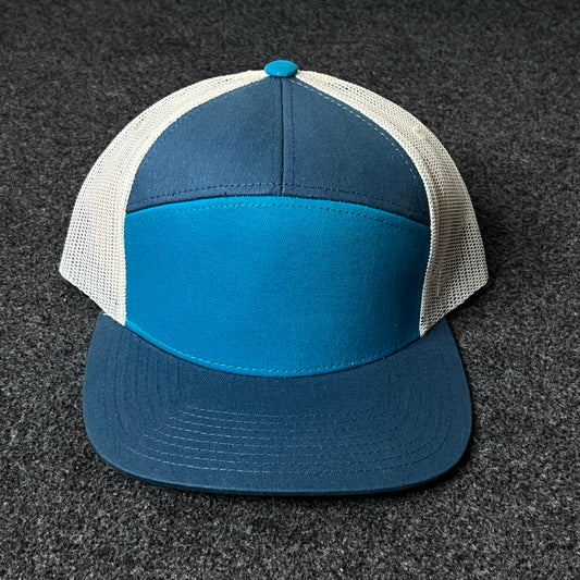 Capelli Sport Two-Tone Trucker Cap – Blue & White Mesh