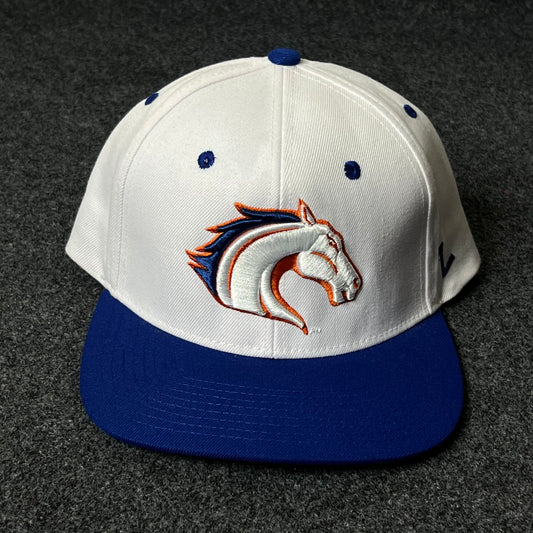 Capelli Sport Horse Mascot Flat Cap – White, Blue & Orange