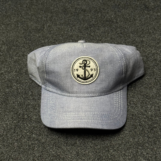 Nautical Heritage "Anchor 1993" Chambray Cap ( KIDS CAP AGE 6-18 )