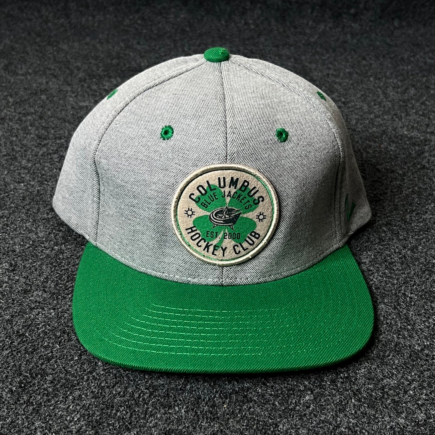 Capelli Sport Clover Club Fitted Cap – Heather Gray & Green