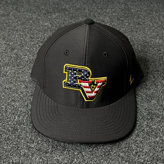Capelli Sport “BV” Stars & Stripes Fitted Cap – Black ( M size )