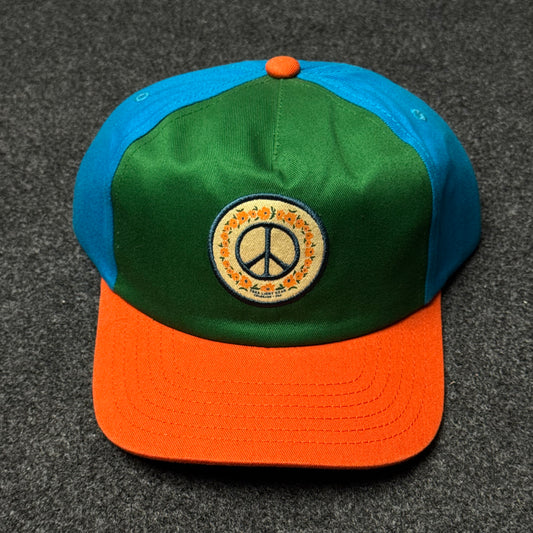 Blooming Peace 5 Panel Cap ( KIDS CAP AGE 6-18 )