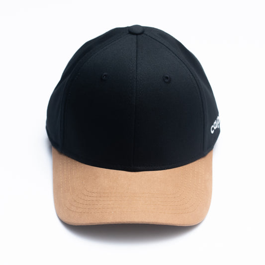 BLACK & LIGHT BROWN Contrast Cap by CAPON