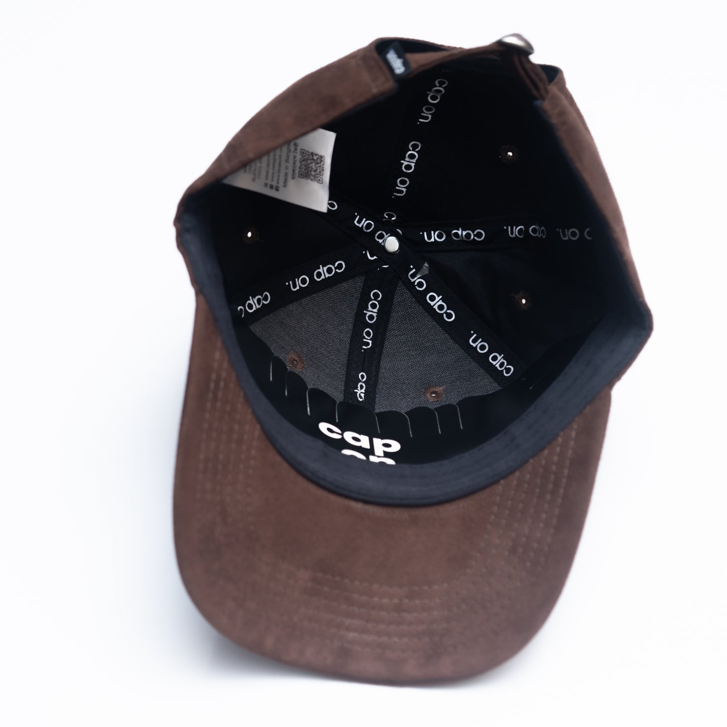 DARK BROWN Suede Cap