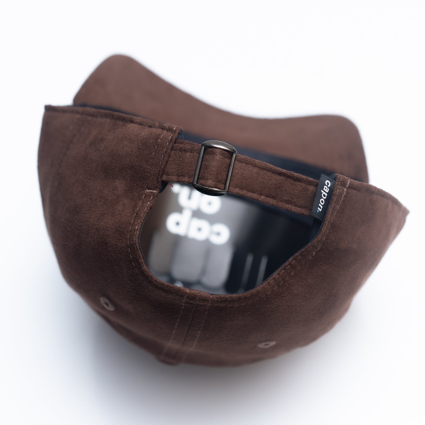 DARK BROWN Suede Cap