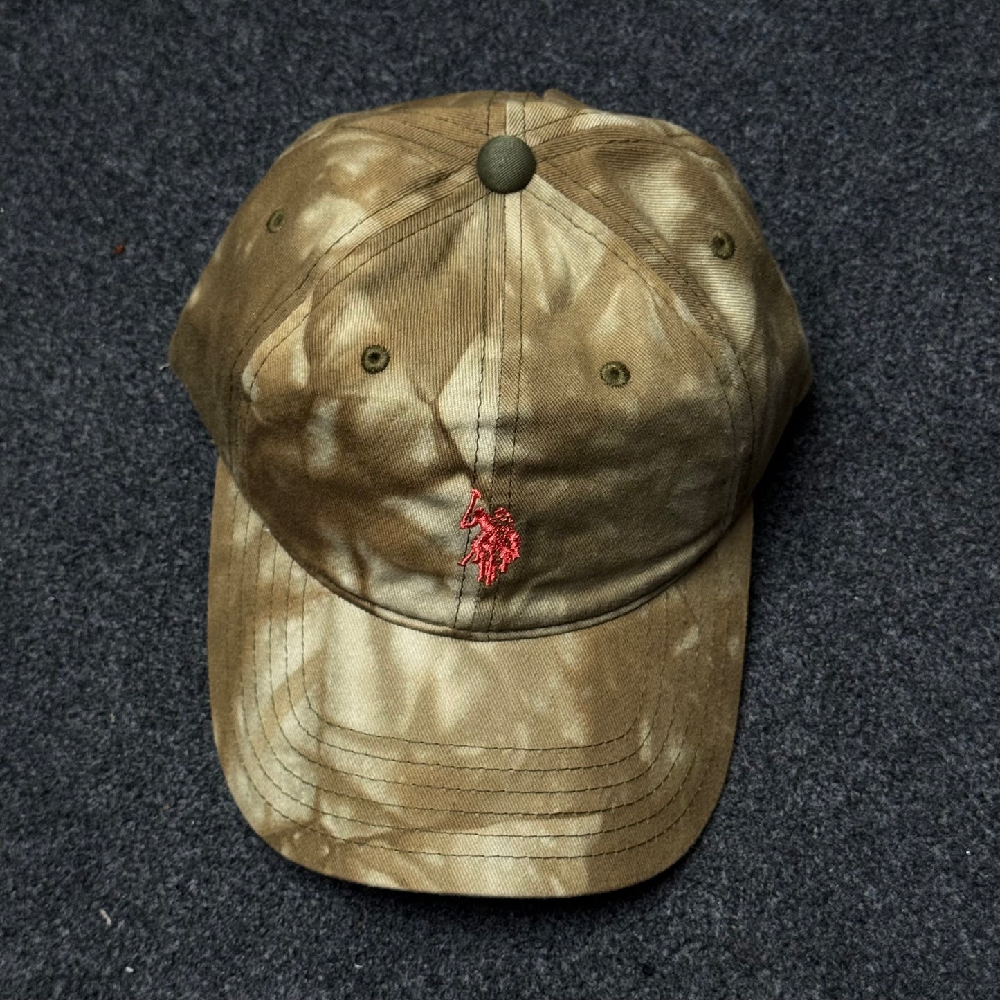 U.S. Polo Assn. Tie Dye Dad Cap with Embroidered Logo Cap ( KIDS CAP AGE 6-18 )