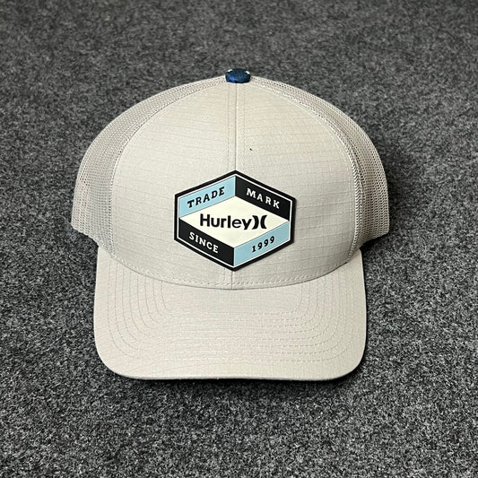 Hurley Hexagon Patch Trucker Cap – Light Grey
