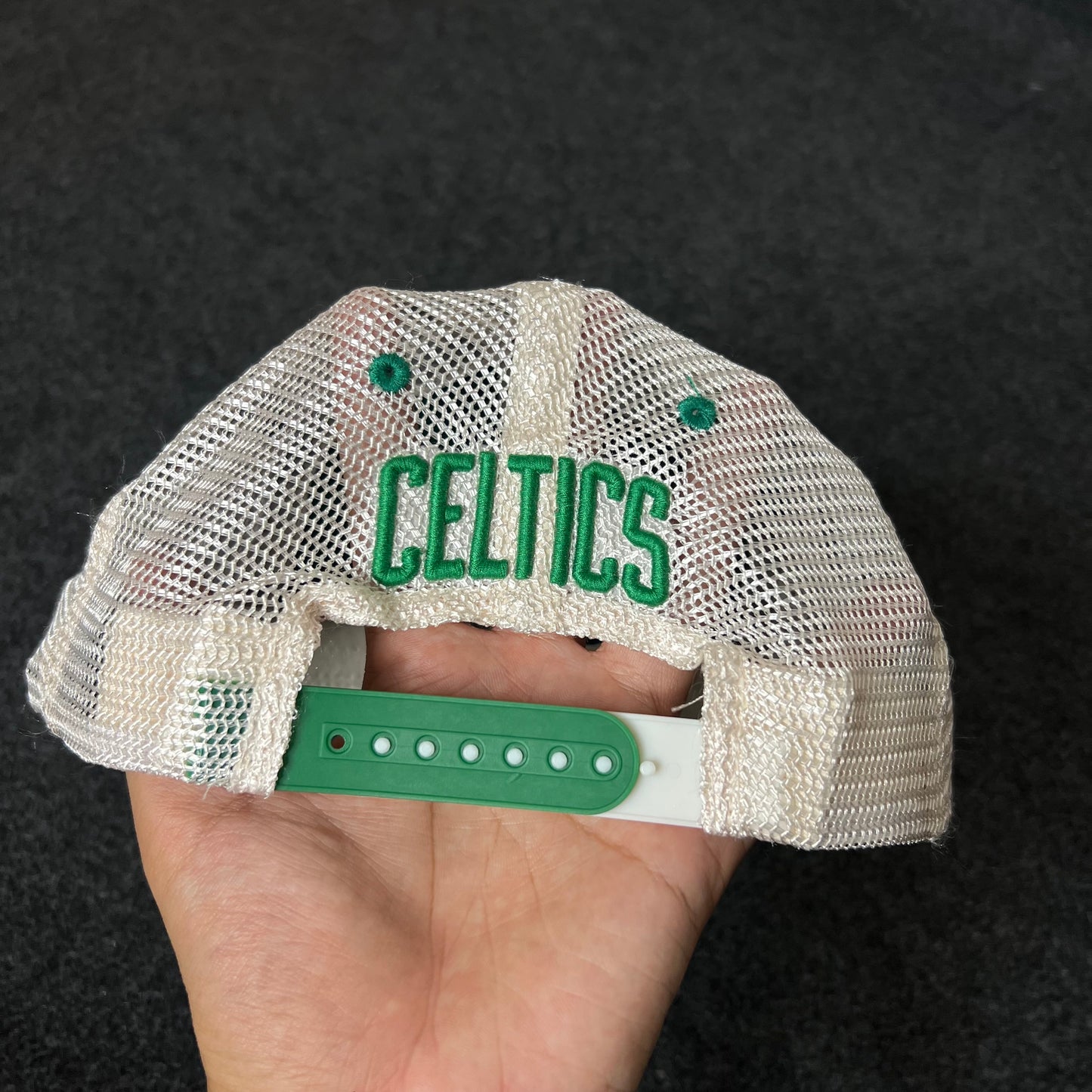 Boston Celtics Trucker Hat – Green & White Mesh Cap