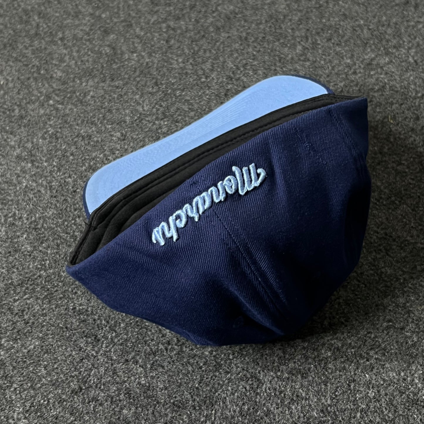Capelli Sport “M” Shield Fitted Cap – Navy & Sky Blue ( M size )
