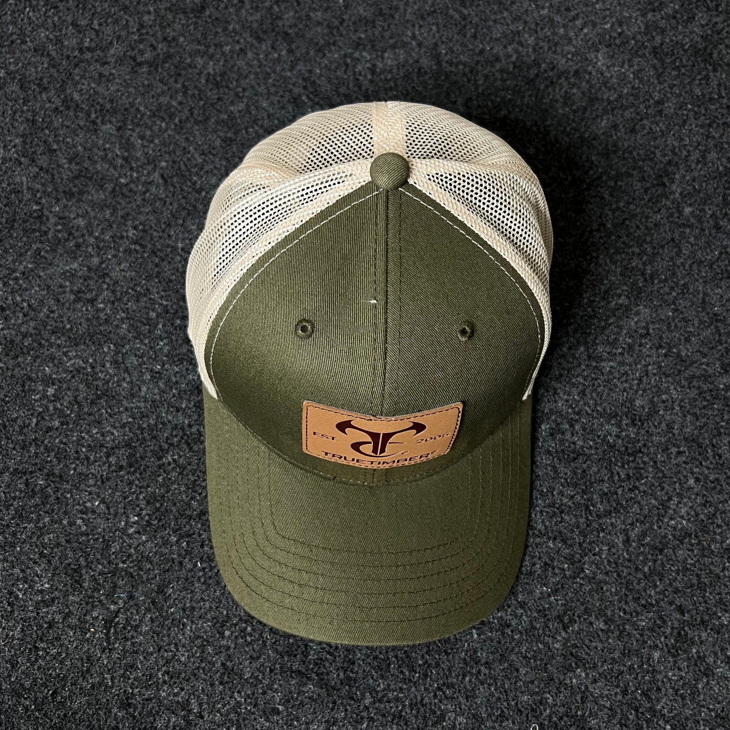 Triton Charters Olive Mesh Trucker Cap