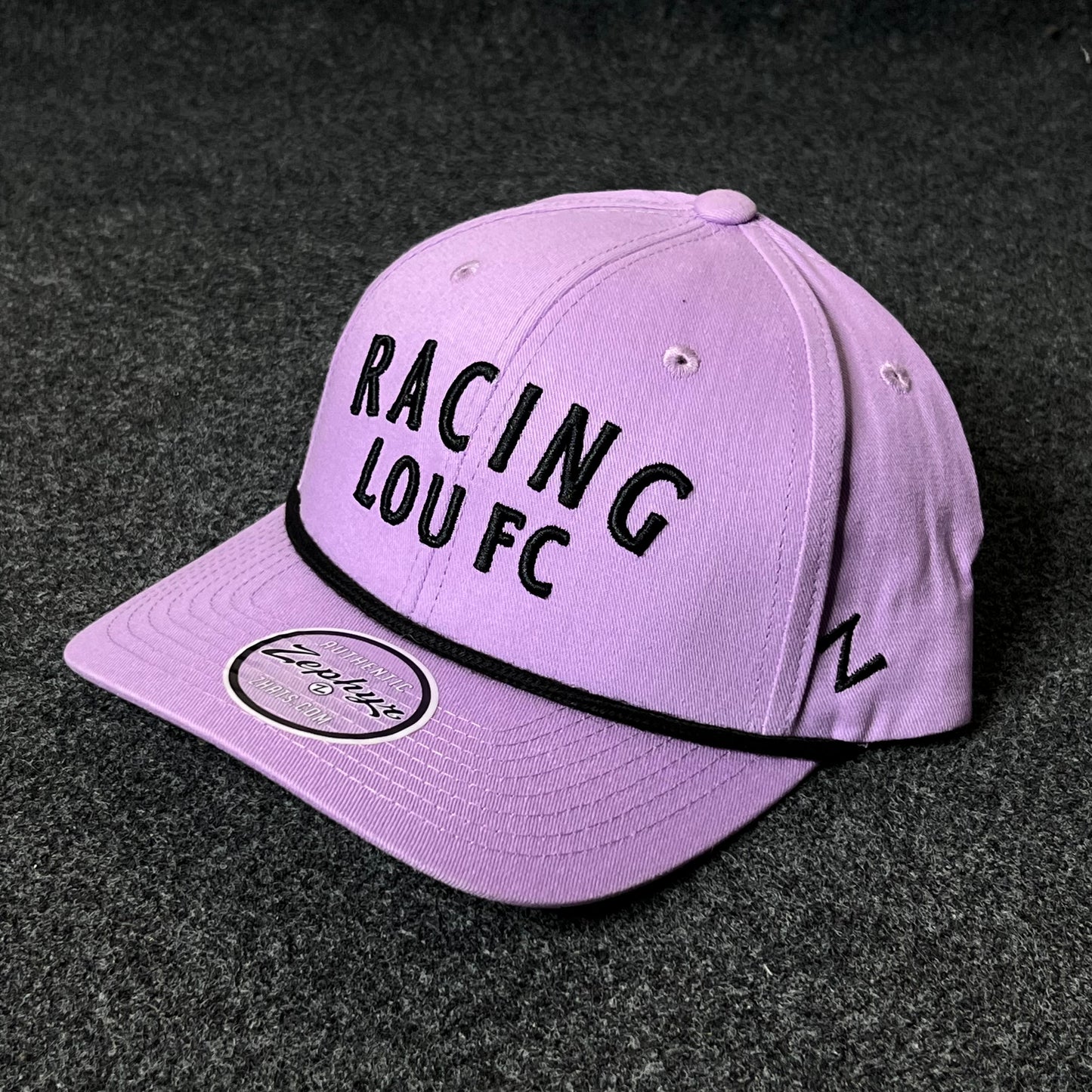 Racing Lou FC Baseball Cap – Lavender & Black