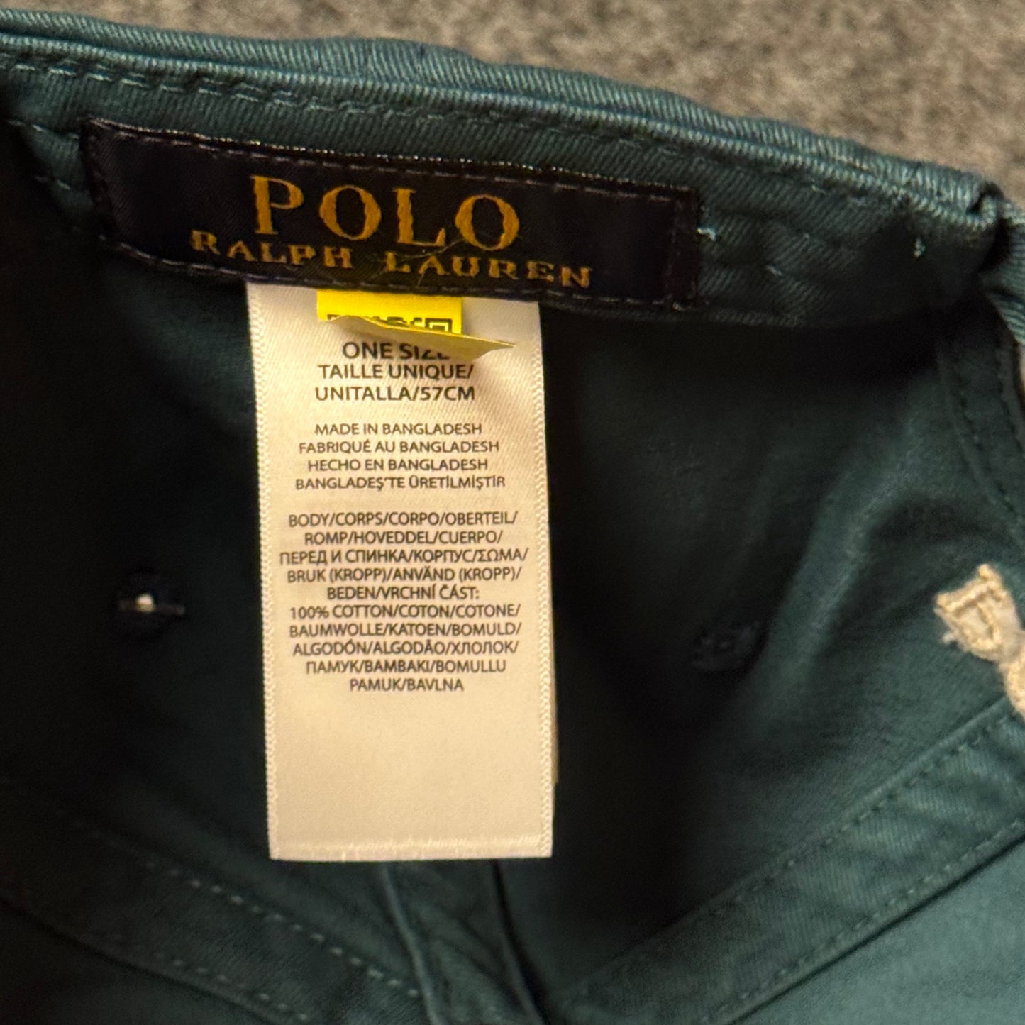 Polo Ralph Lauren Cap in Forest Green/Gold