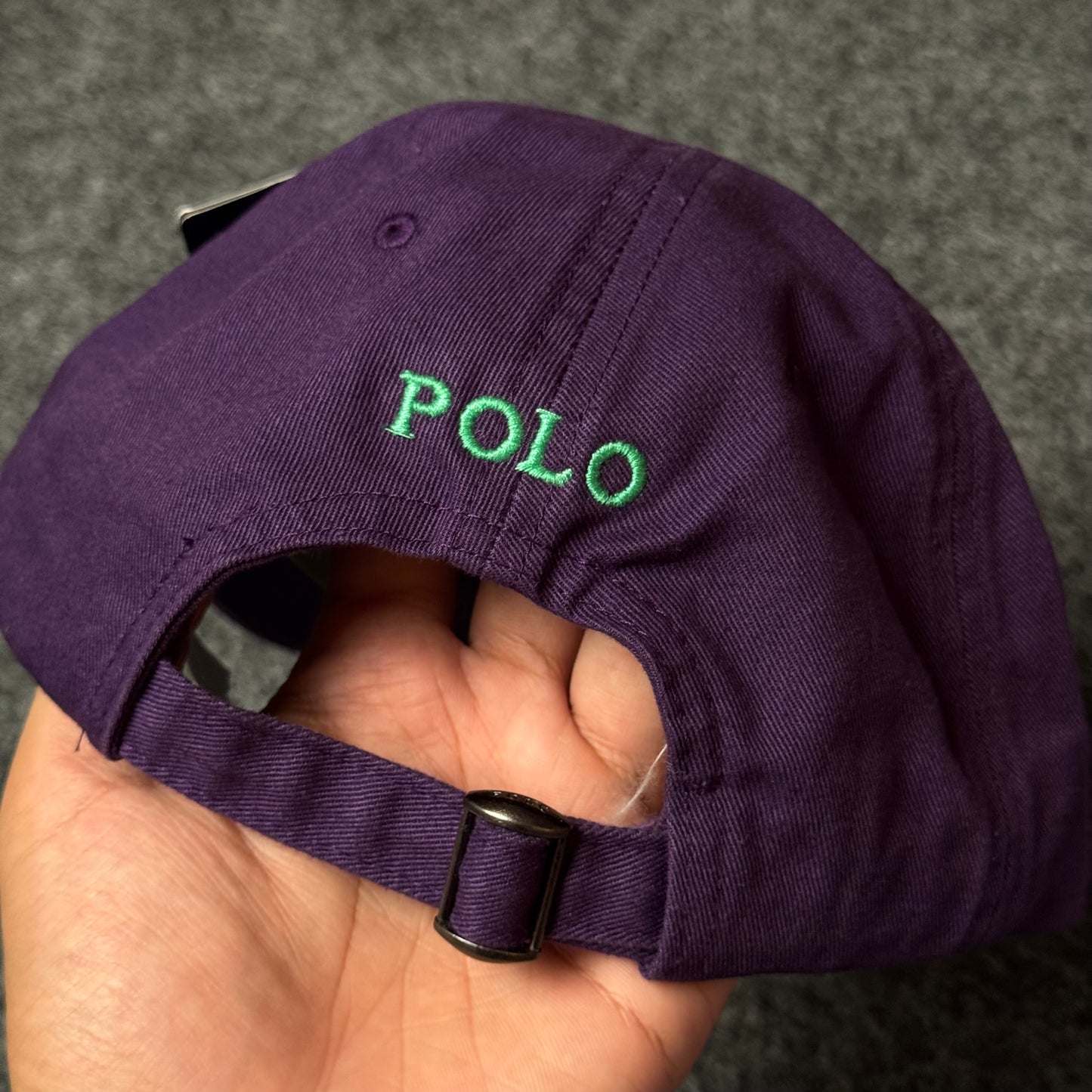 Polo Ralph Lauren Cap in Deep Purple/Mint Green