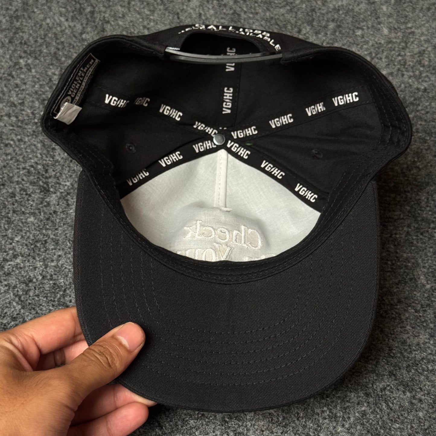 Violent Gentlemen "Check On Your Teammates" Unstructured Snapback Cap