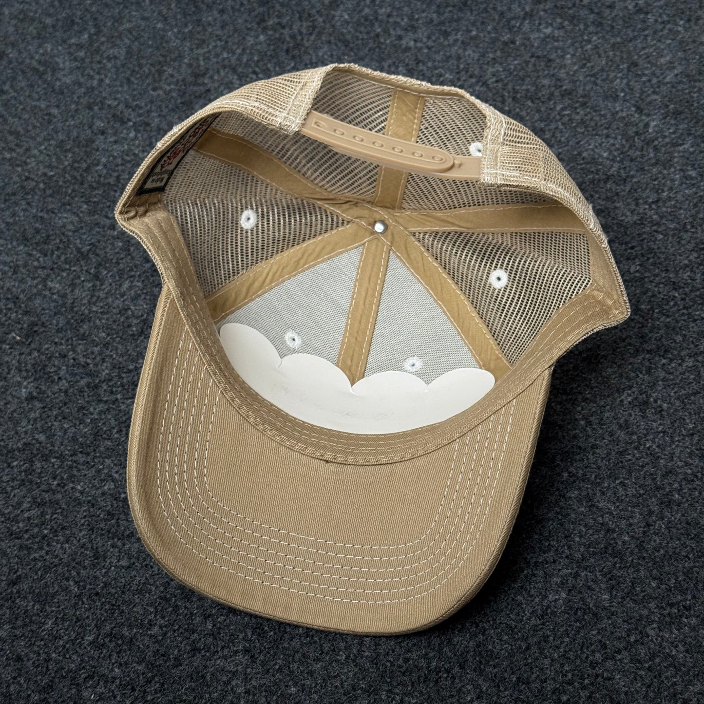 USA Tan Mesh Trucker Cap