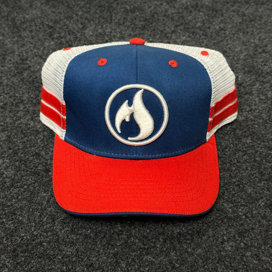 "Fireball" logo trucker hat