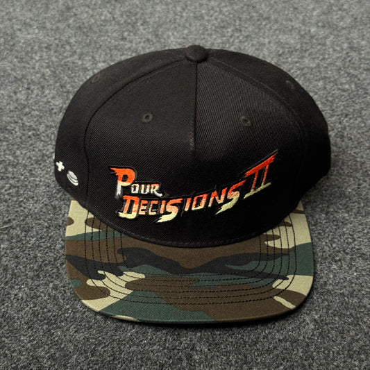"Pour Decisions II" Snapback Flat Bill Cap