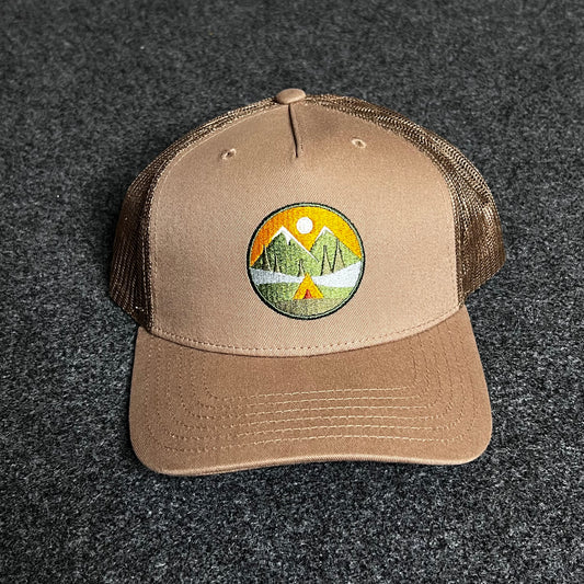 Campout 5 Panel Cord Trucker Cap