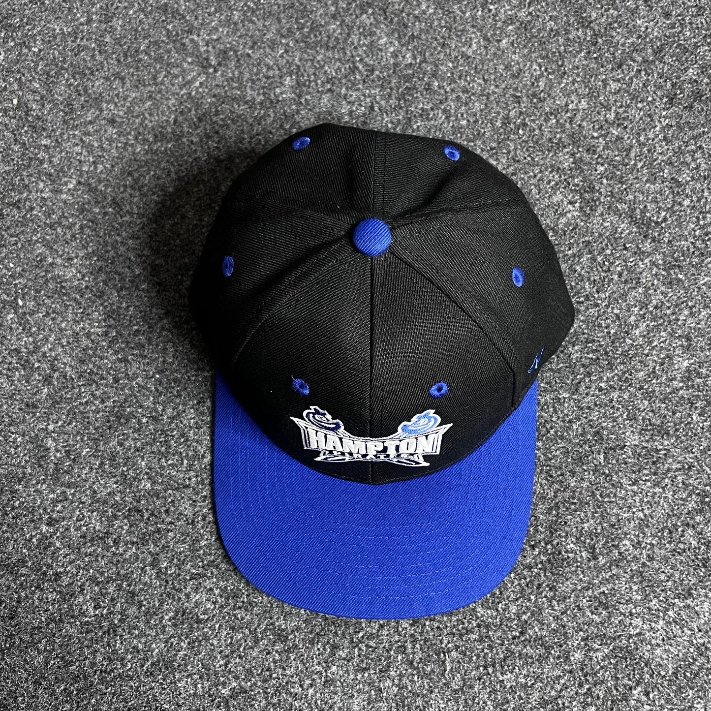 Hampton University Pirates baseball cap.