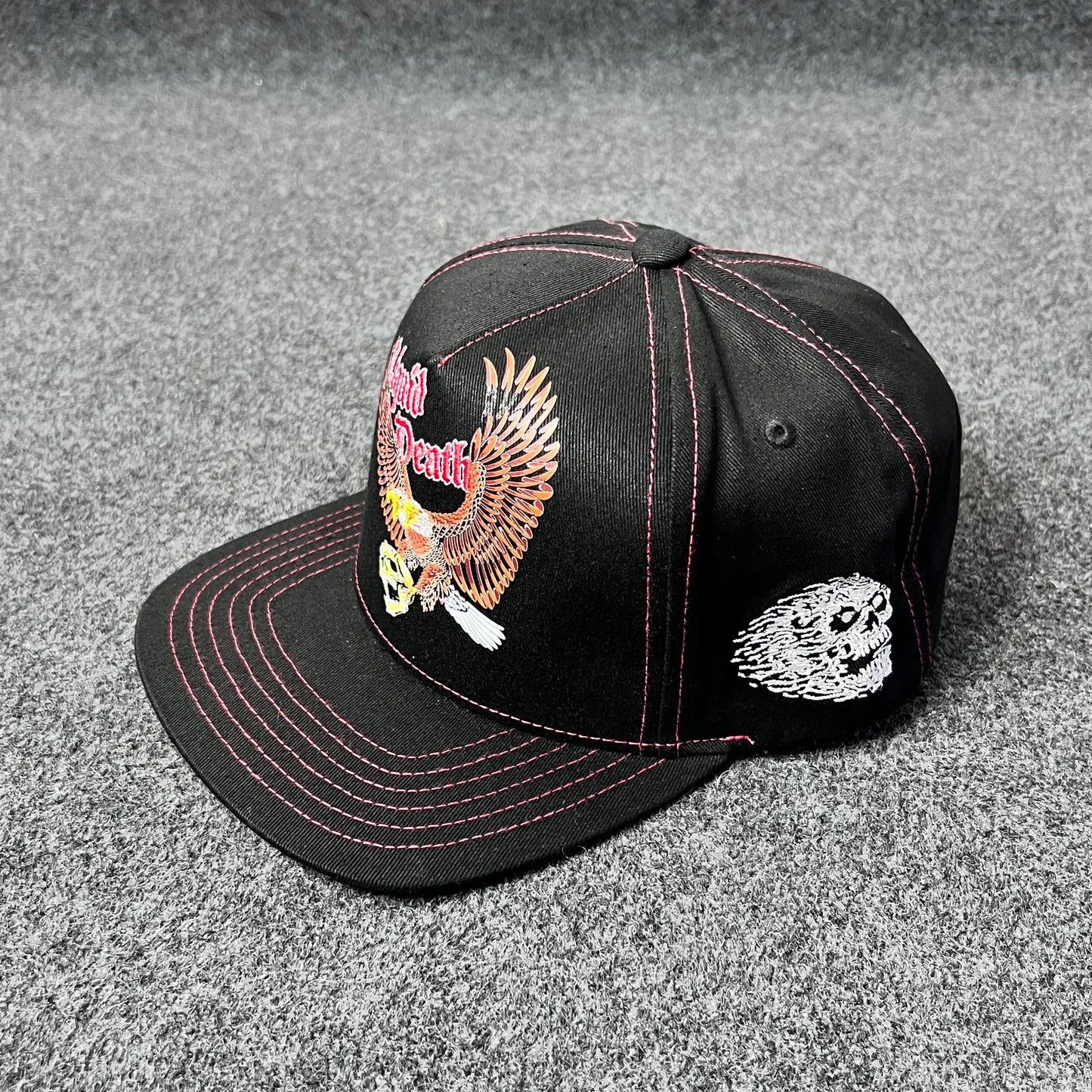 Trucker Hat Featuring Merchandise from The Iconic American Death Metal band Death.