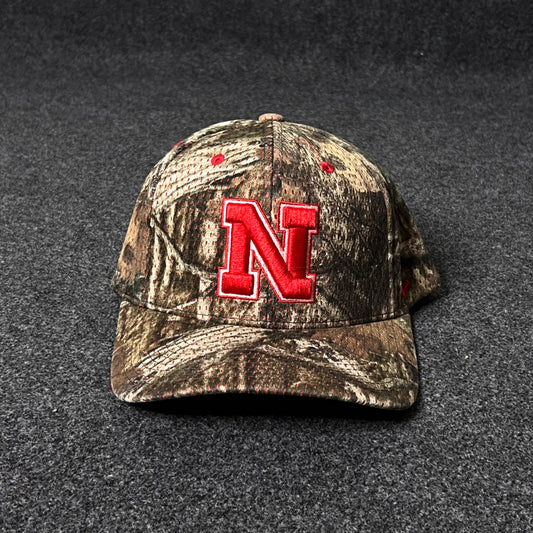 Nebraska Cornhuskers Camouflage Fitted Hat (M size )