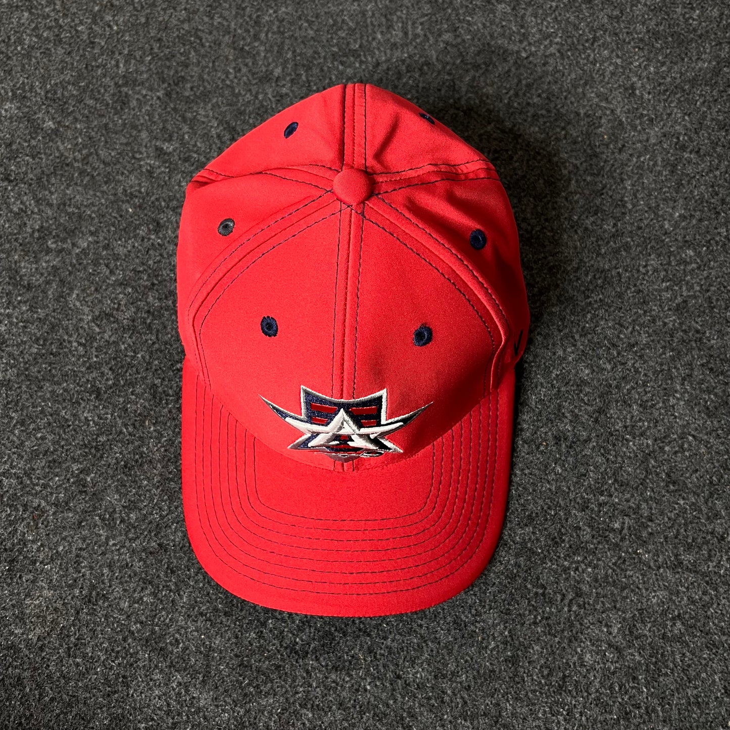 Allen Americans Classic Red Snapback Fitted Cap (M size )