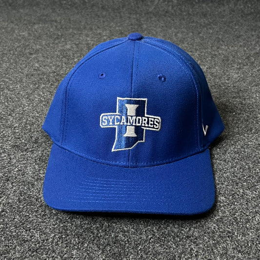Top of the World Indiana State Sycamores Men's Blue Reflex One-Fit Flex fitted hat ( XL size )