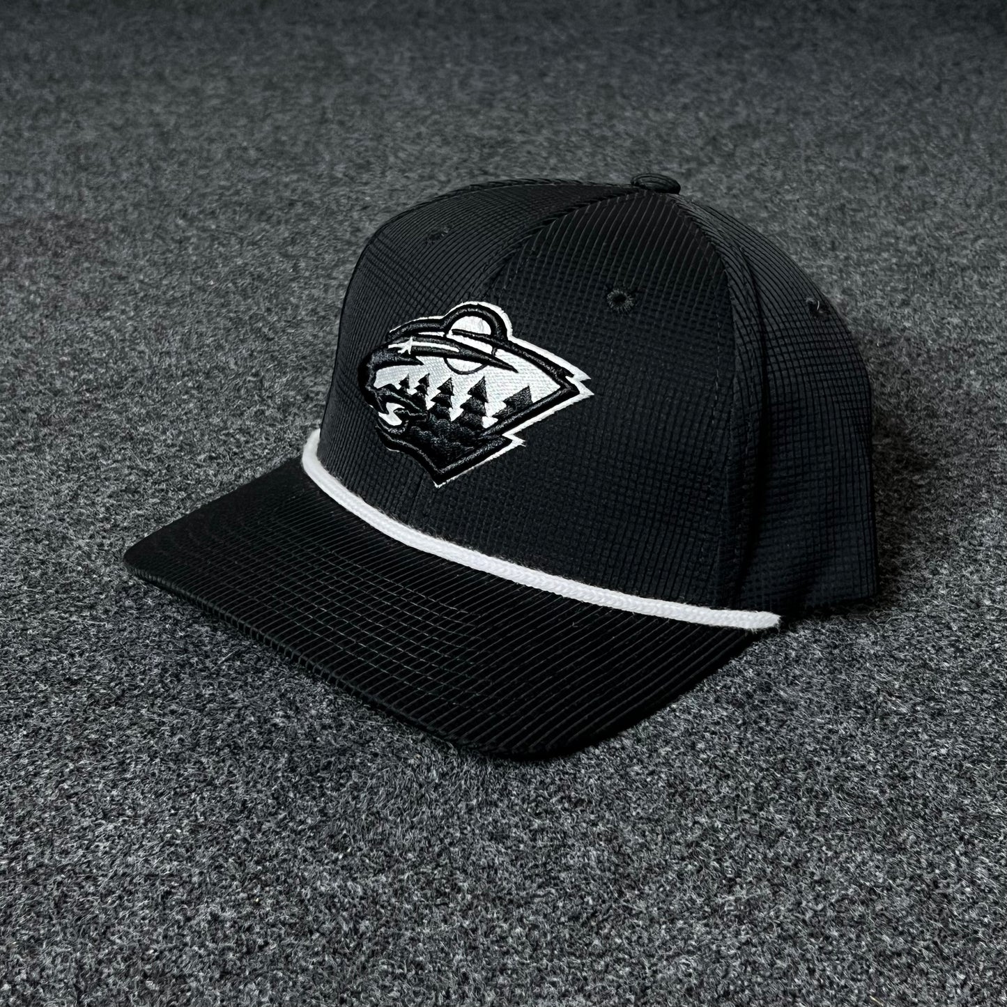 Black & White Forest Crest Cap