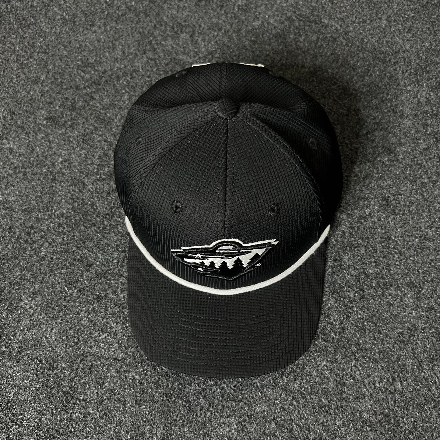Black & White Forest Crest Cap