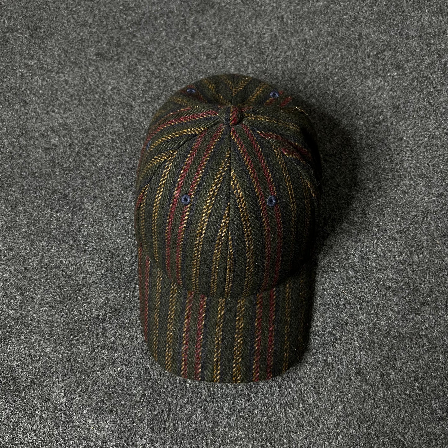 Vintage Striped Casual Cap