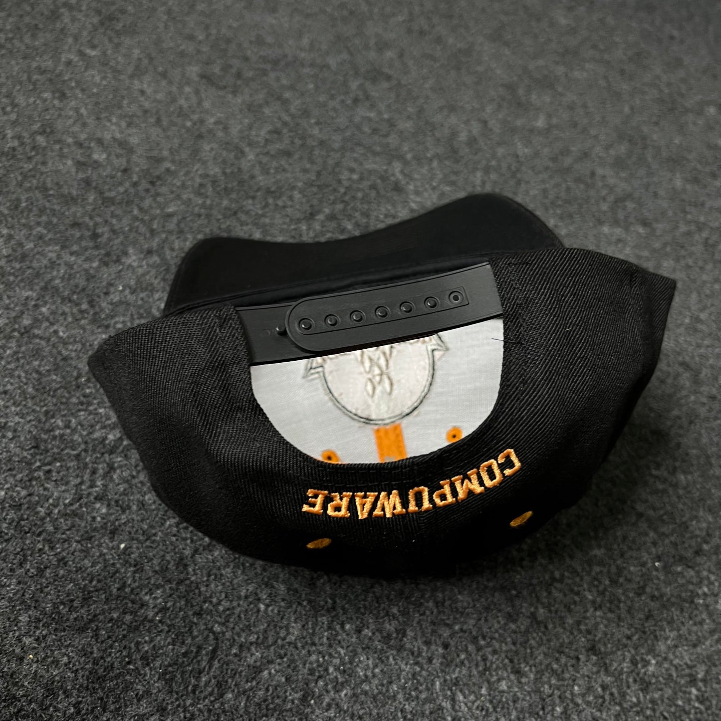 Black & Gold Crest “Q” Cap