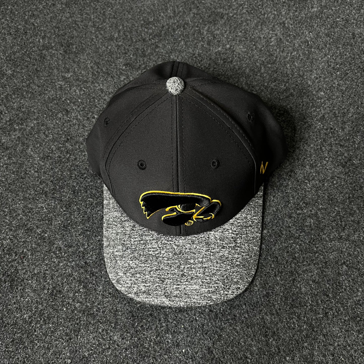 Iowa Hawkeyes Black & Grey Cap