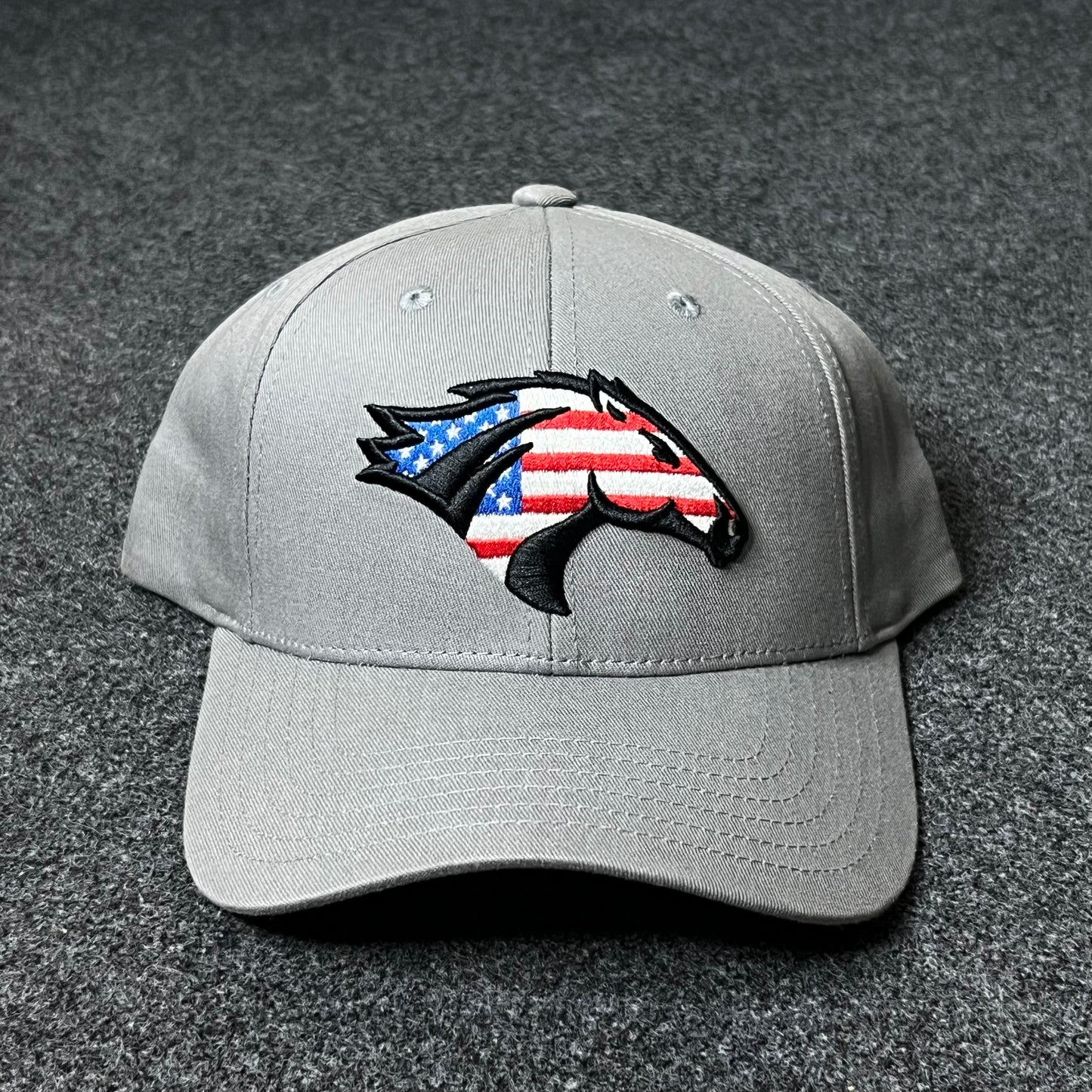 Patriotic Horse Grey Cap
