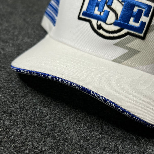 KSE White & Blue Lightning Cap